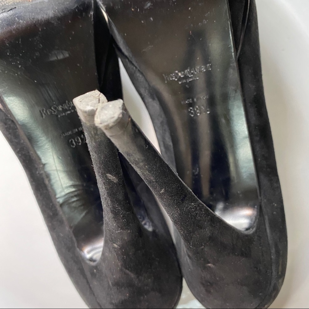 Yves Saint Laurent Tribute suede platform pumps - Picture 7 of 12